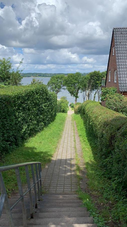 Ferienwohnung In Weisser Villa Am Kliff Flensburg Kültér fotó